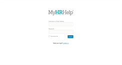 Desktop Screenshot of myhrhelpweb.com