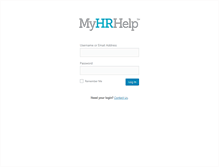 Tablet Screenshot of myhrhelpweb.com